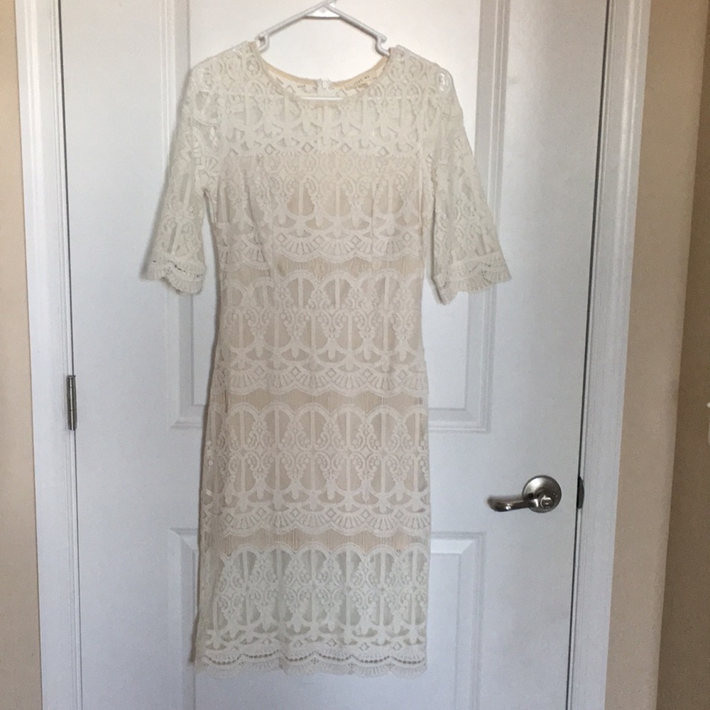 White lace dress